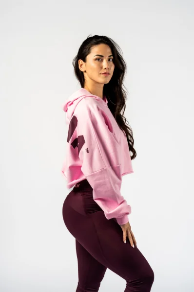 NEBBIA • NEBBIA Oversized mikina s kapucí OWN YOUR POWER ružová • Nebshop.sk 2