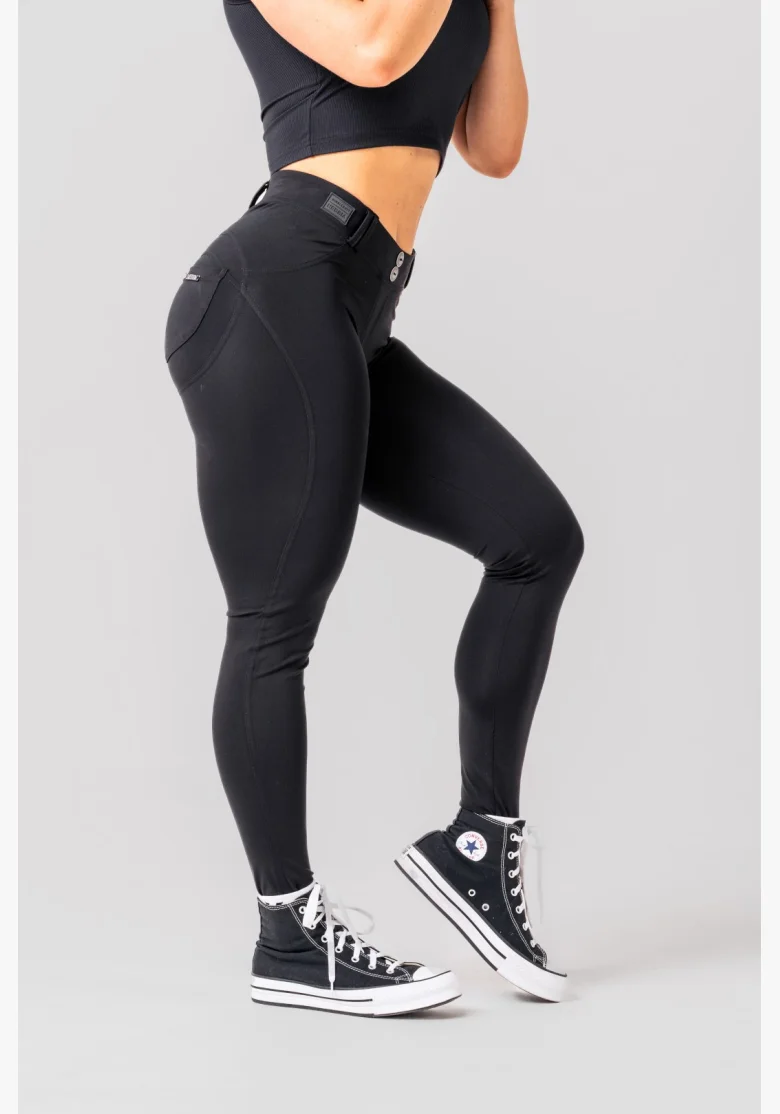 NEBBIA Bubble Butt legíny 2.0 MAXIMUM PUSH-UP čierne