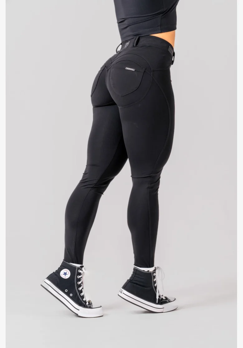 NEBBIA Bubble Butt legíny 2.0 MAXIMUM PUSH-UP čierne