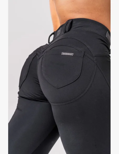 NEBBIA Flared Bubble Butt legíny 2.0 POWER LIFT čierne