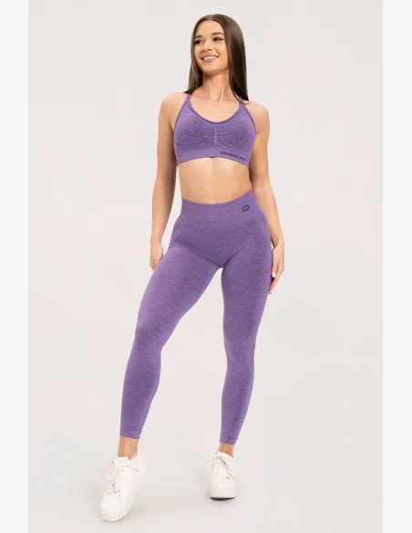 Gym Glamour Legíny seamless deep push up Violet