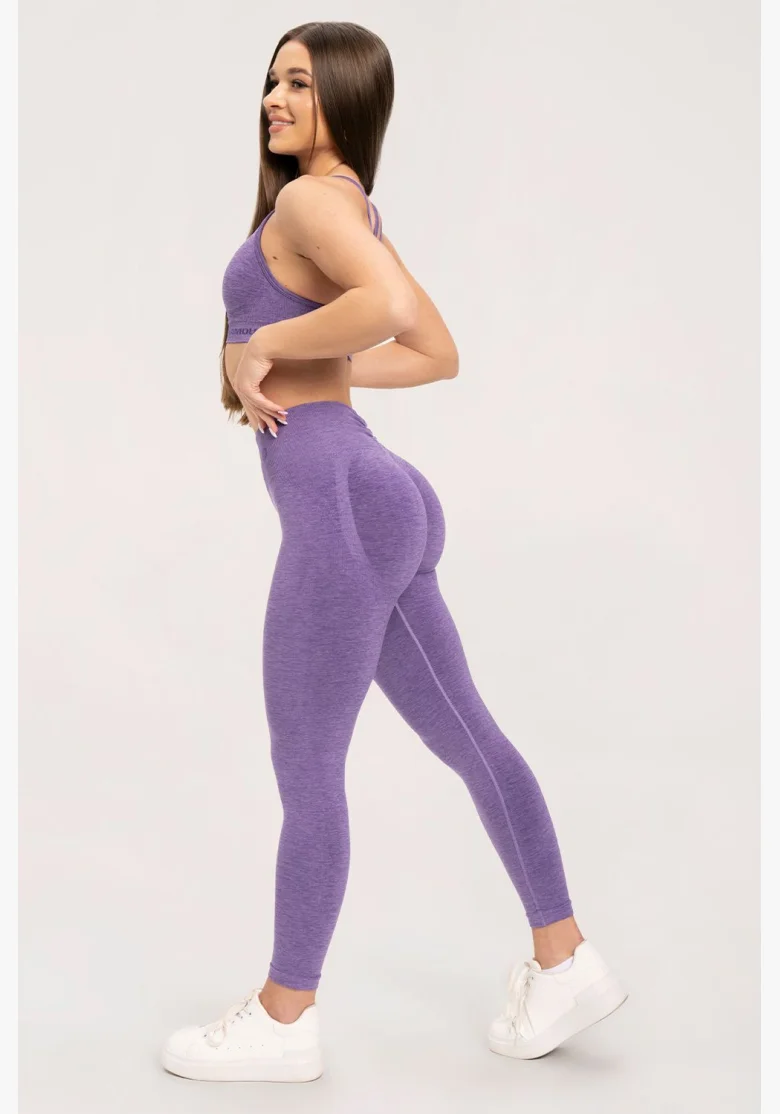 Gym Glamour Legíny seamless deep push up Violet