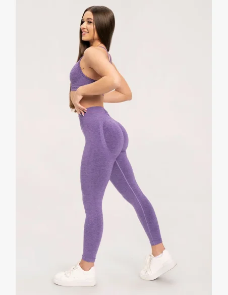 Gym Glamour Legíny seamless deep push up Violet