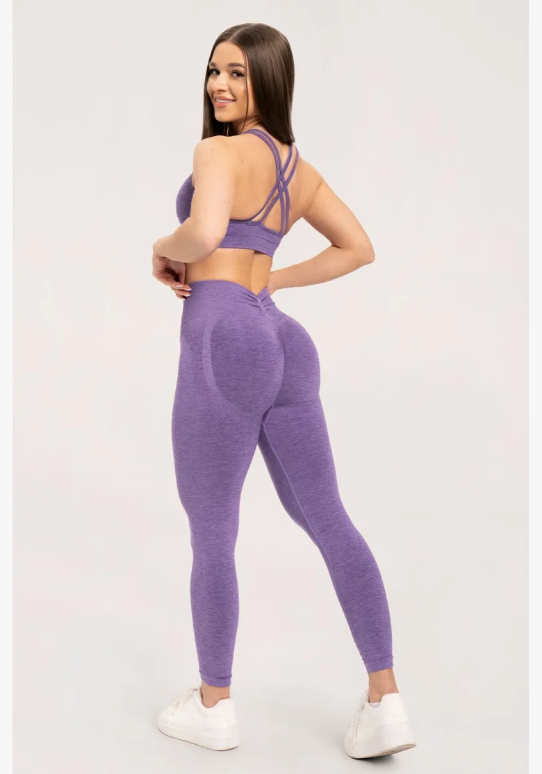 Gym Glamour Legíny seamless deep push up Violet