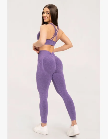 Gym Glamour Legíny seamless deep push up Violet