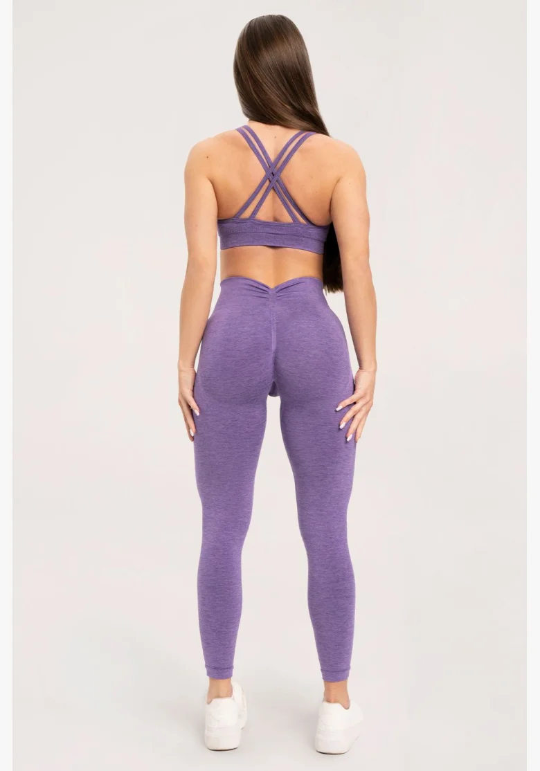 Gym Glamour Legíny seamless deep push up Violet