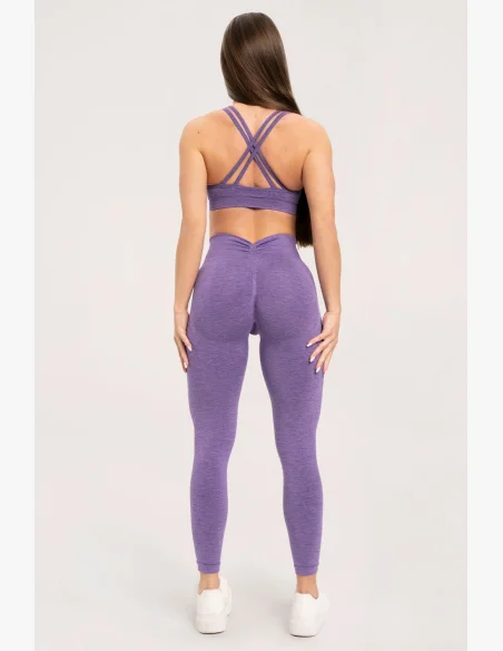 Gym Glamour Legíny seamless deep push up Violet