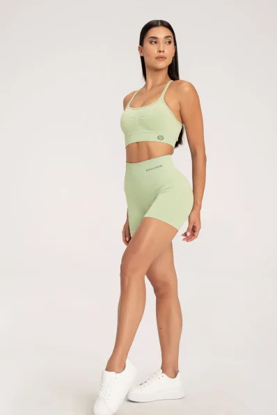 Gym Glamour Šortky push up 2.0 Pistácia • NebShop