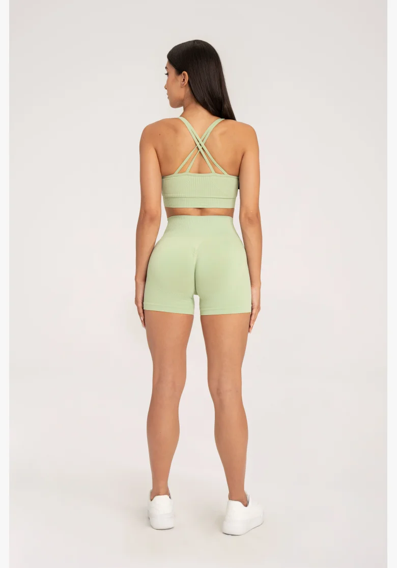 Gym Glamour Šortky push up 2.0 Pistachio