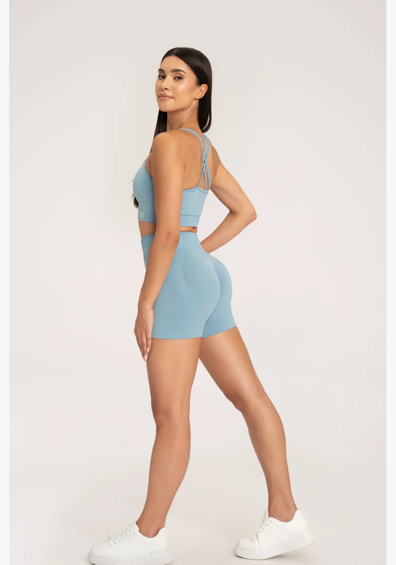 Gym Glamour Šortky push up 2.0 Blue Lagoon