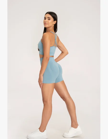 Gym Glamour Šortky push up 2.0 Blue Lagoon