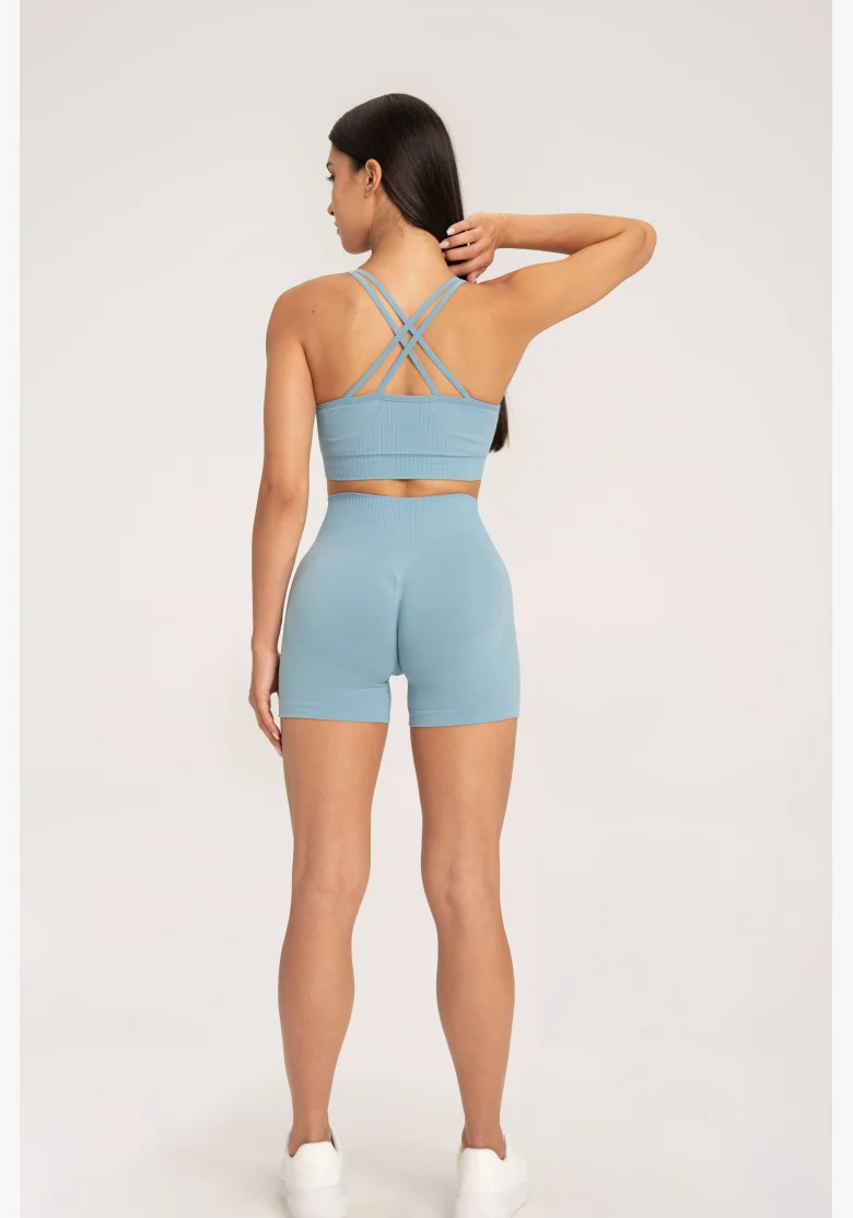 Gym Glamour Šortky push up 2.0 Blue Lagoon