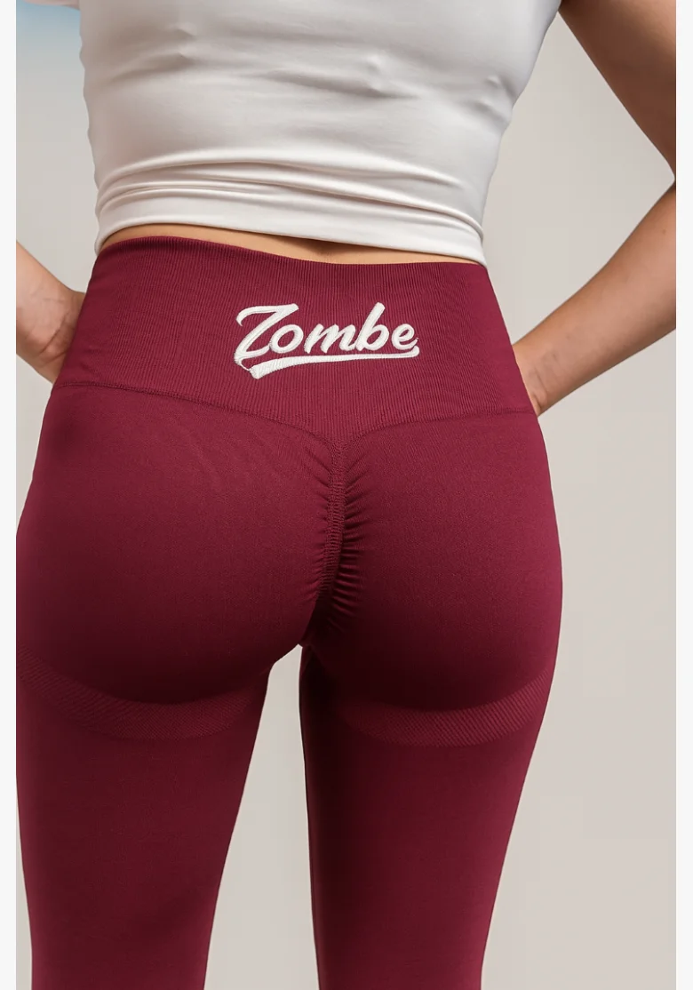 ZOMBE Push Up Legíny bordové