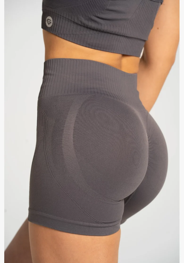 Gym Glamour Šortky push up 2.0 Dark Silver