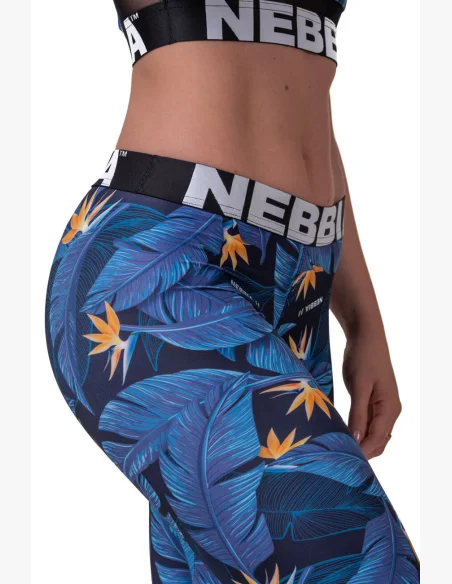 NEBBIA Legíny s mid-pásom Ocean Power modré