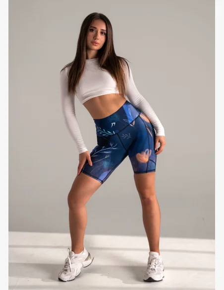 KFIT Šortky Moonlit Bloom s vreckami