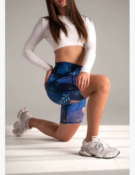 KFIT Šortky Moonlit Bloom s vreckami
