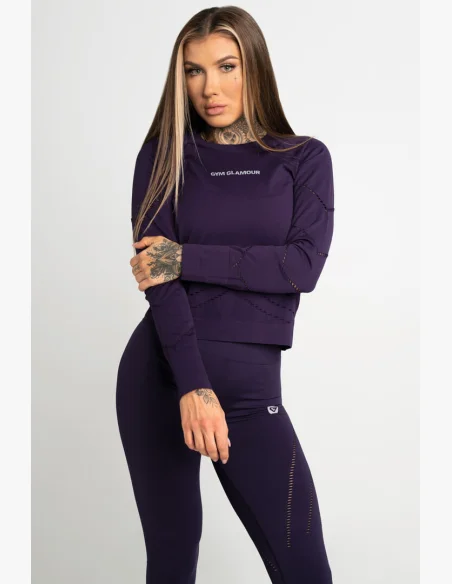 Gym Glamour Top s dlhým rukávom Mysterioso