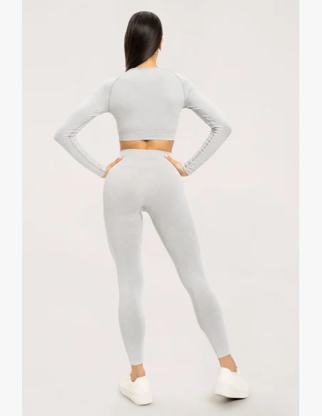 Gym Glamour Stone Washed biele