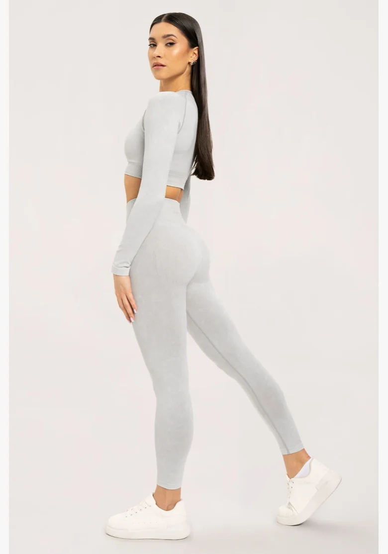 Gym Glamour Stone Washed biele