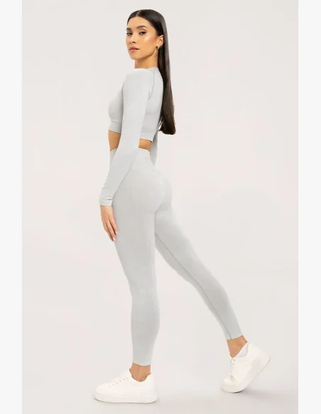 Gym Glamour Stone Washed biele