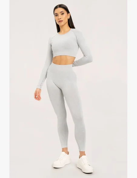 Gym Glamour Stone Washed biele