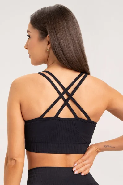 Gym Glamour Podprsenka push up 2.0 Čierna • NebShop 2