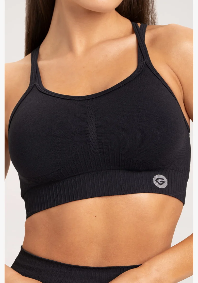 Gym Glamour Podprsenka push up 2.0 Čierna