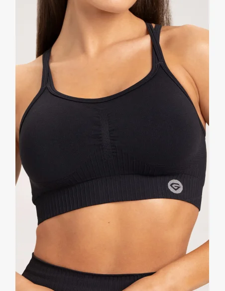 Gym Glamour Podprsenka push up 2.0 Čierna