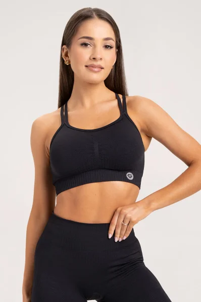 Gym Glamour Podprsenka push up 2.0 Čierna • NebShop