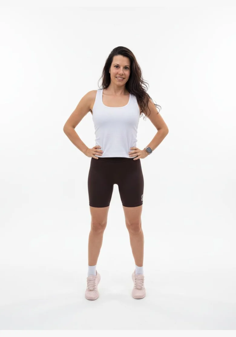 ZOMBE Push Up Šortky Bike Fit hnedé