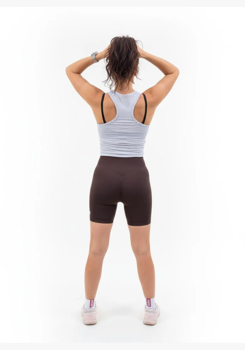 ZOMBE Push Up Šortky Bike Fit hnedé