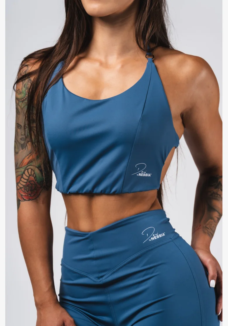 NEBBIA Deni x NEBBIA Športový tank top modrý