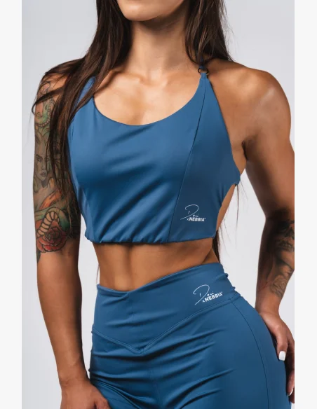 NEBBIA Deni x NEBBIA Športový tank top modrý