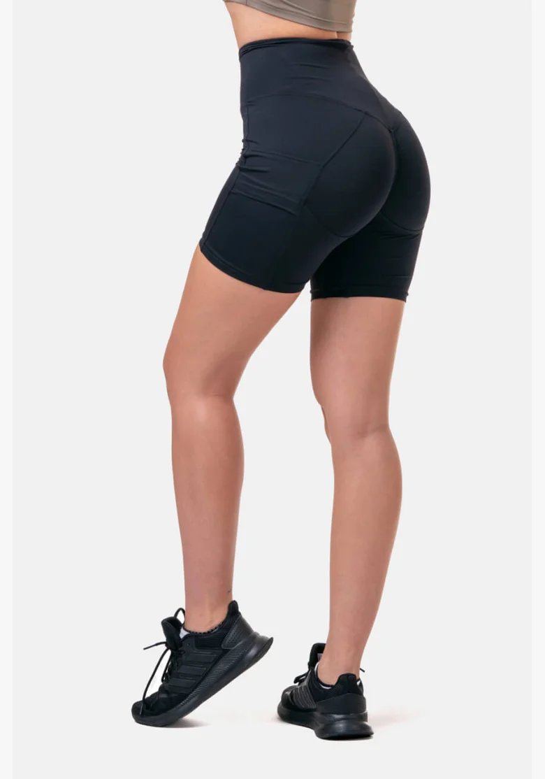 NEBBIA Fit & Smart dámske cyklistické šortky čierna