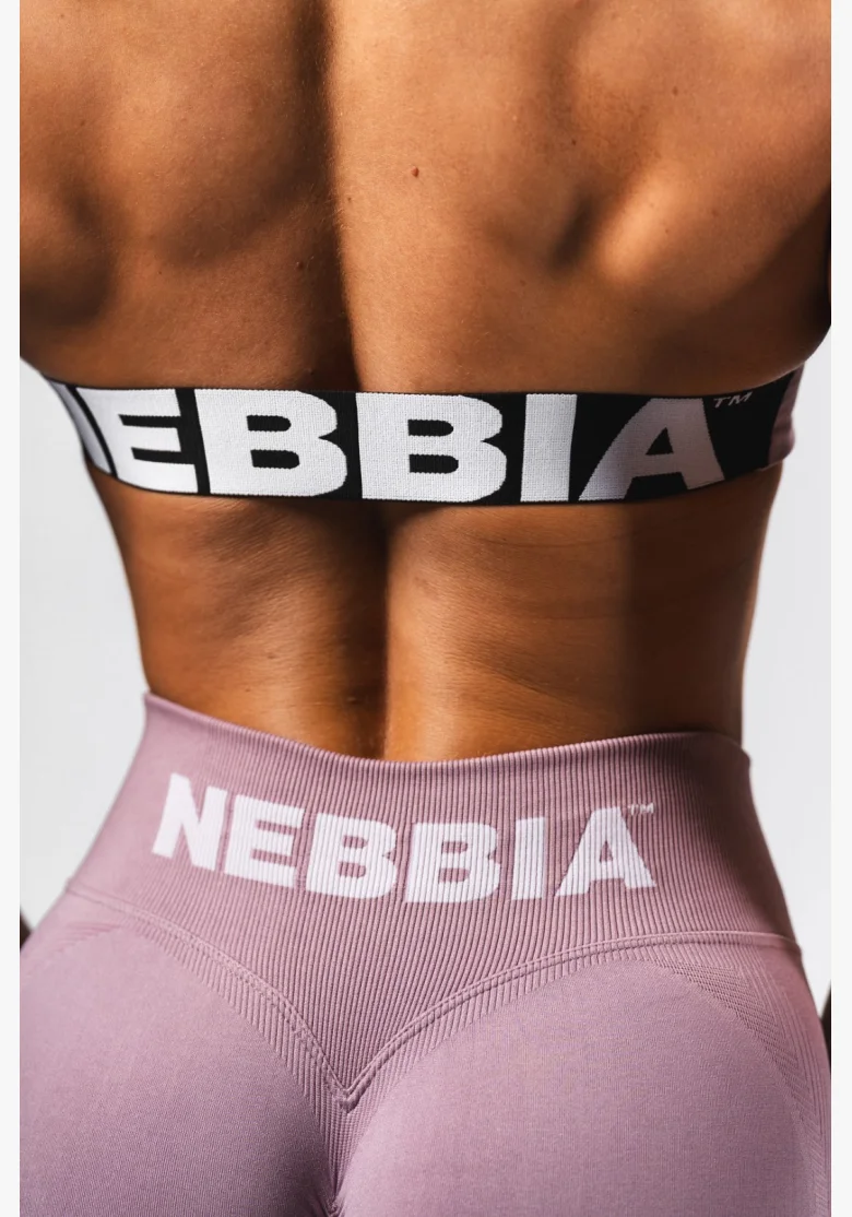 NEBBIA Bezšvová Lift-Up podprsenka Flow Seamless ružová