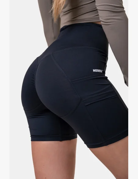 NEBBIA Fit & Smart dámske cyklistické šortky čierna