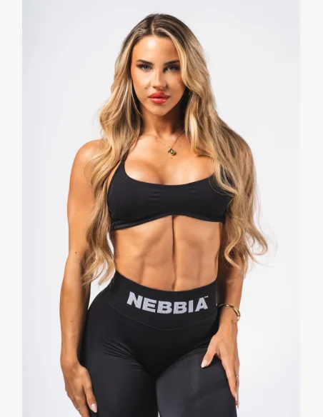 NEBBIA Bezešvá Lift-Up podprsenka Flow Seamless čierna