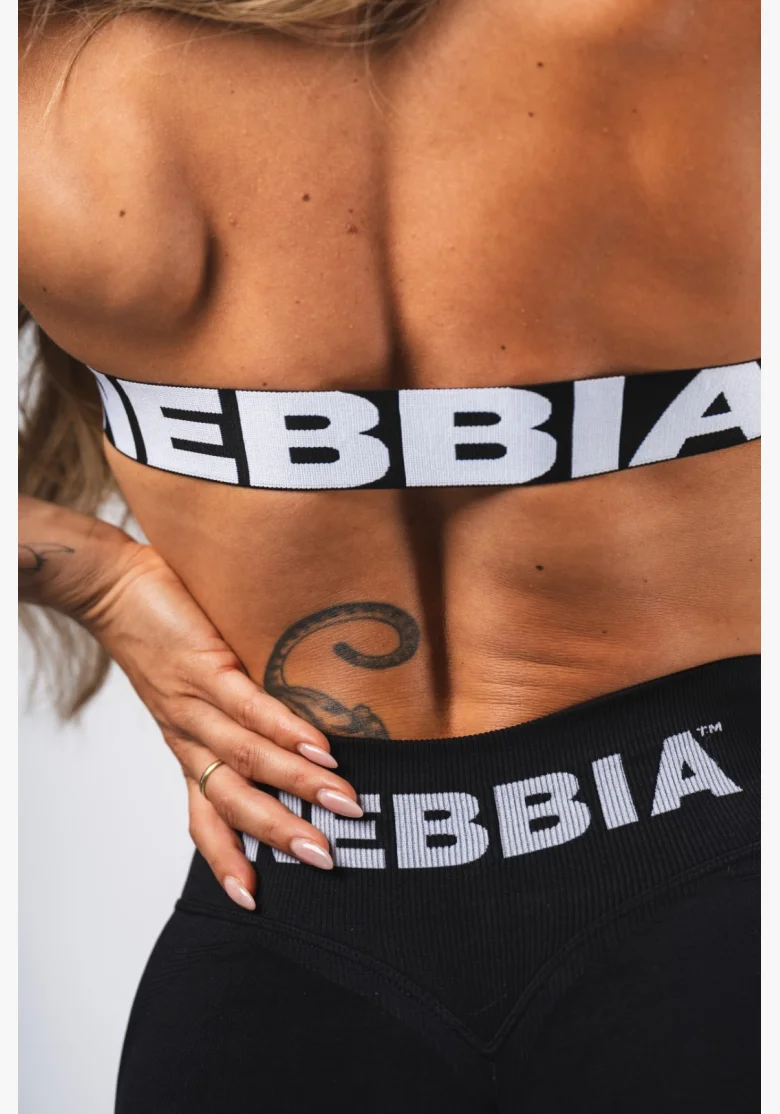 NEBBIA Bezešvá Lift-Up podprsenka Flow Seamless čierna