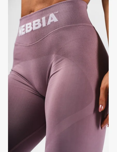 NEBBIA Bezšvové extra push-up legíny s vysokým pásom Flow Seamless ružové