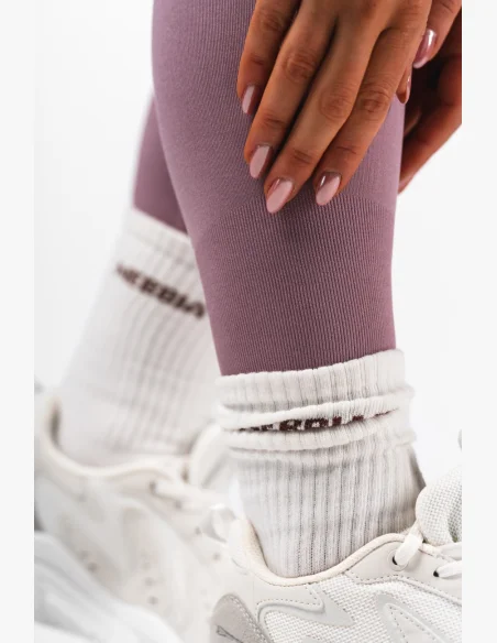 NEBBIA Bezšvové extra push-up legíny s vysokým pásom Flow Seamless ružové