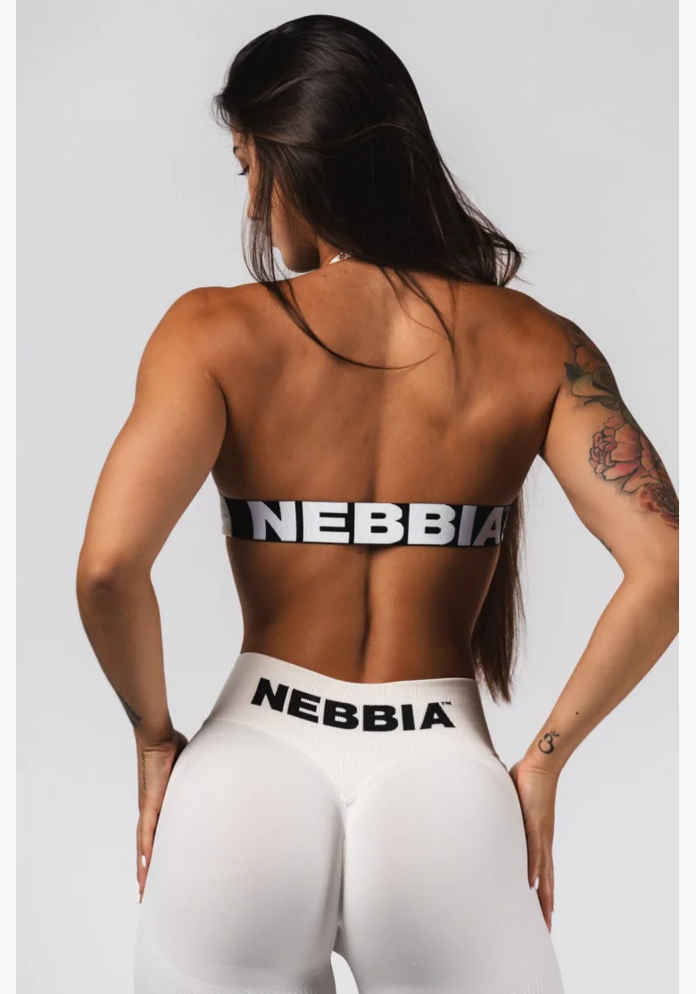NEBBIA Bezšvové extra push-up legíny s vysokým pásom Flow Seamless krémové
