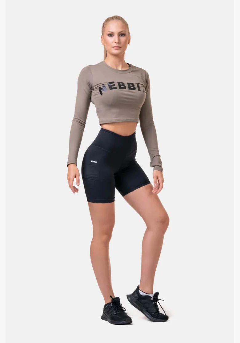 NEBBIA Fit & Smart dámske cyklistické šortky čierna