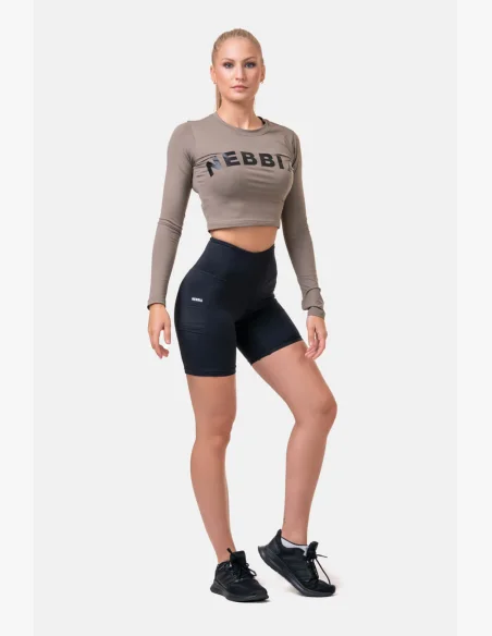NEBBIA Fit & Smart dámske cyklistické šortky čierna