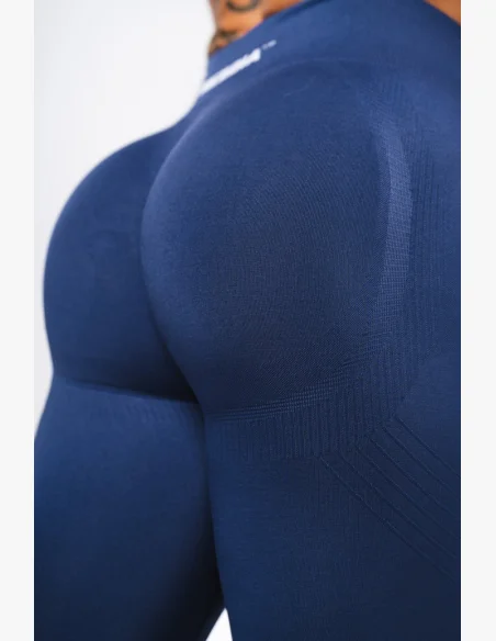 NEBBIA Tvarujúce bezšvové maximum push-up legíny FLOW SEAMLESS modré
