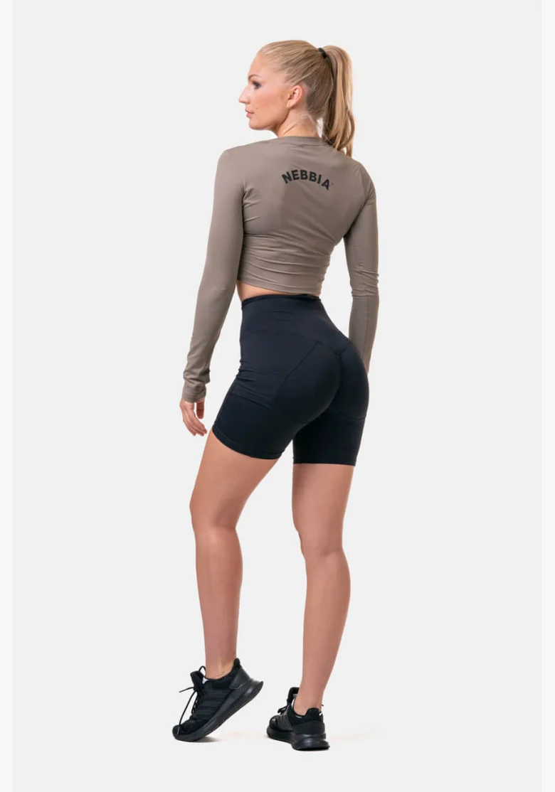 NEBBIA Fit & Smart dámske cyklistické šortky čierna