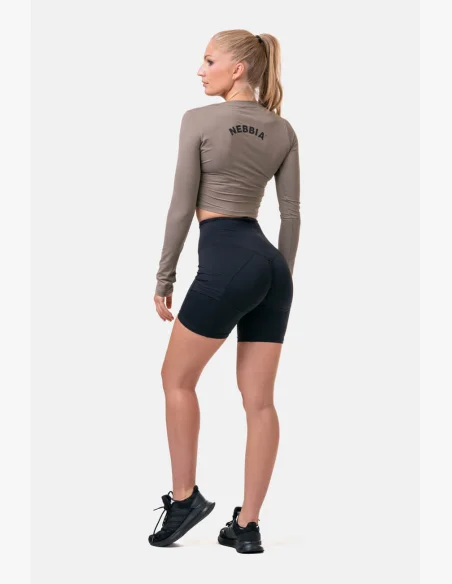 NEBBIA Fit & Smart dámske cyklistické šortky čierna