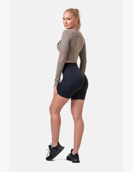 NEBBIA Fit & Smart dámske cyklistické šortky čierna