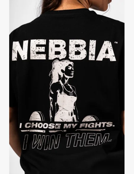 NEBBIA Oversized tričko RESET čierne