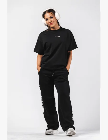 NEBBIA Oversized tričko RESET čierne